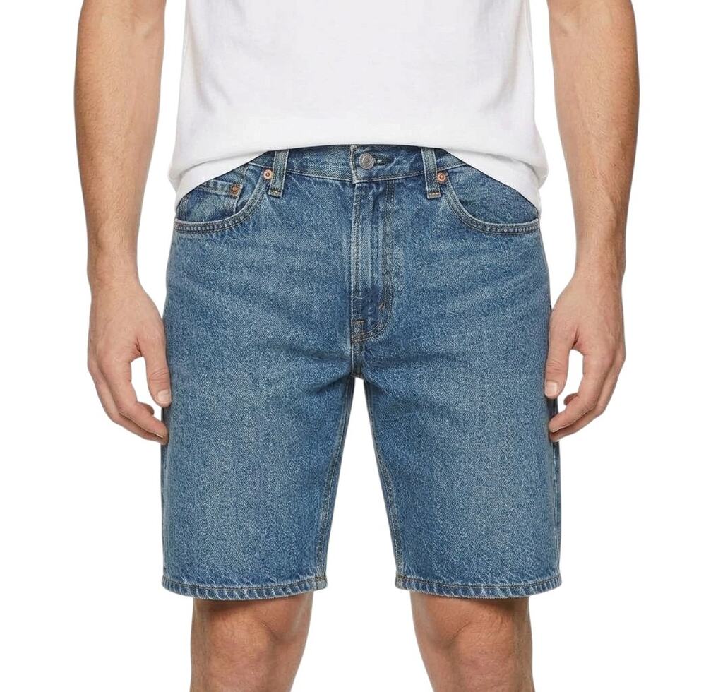 Levi's 505 Denim Shorts Blue 5 Pocket Men's Size 33